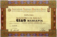 Diploma di danze latino americane